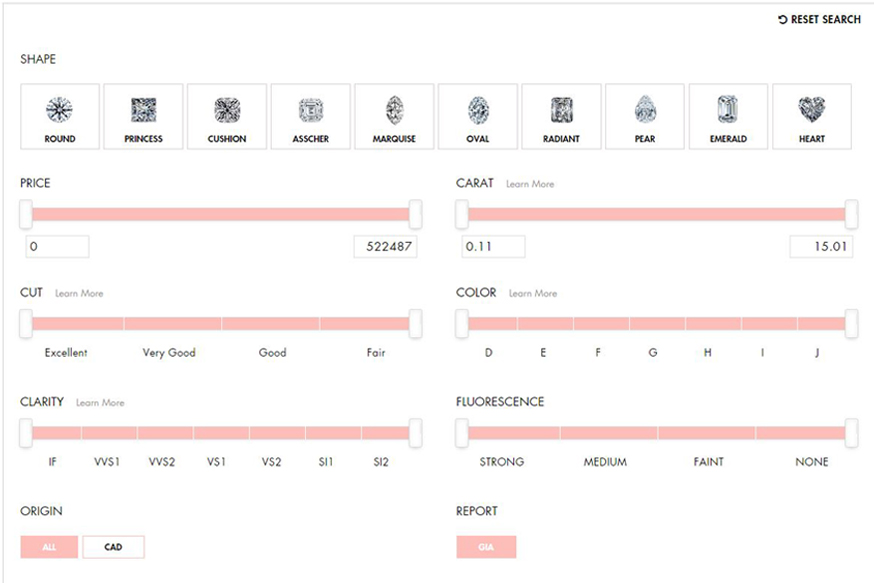Diamond Search — NetFillip jewelry solution banner