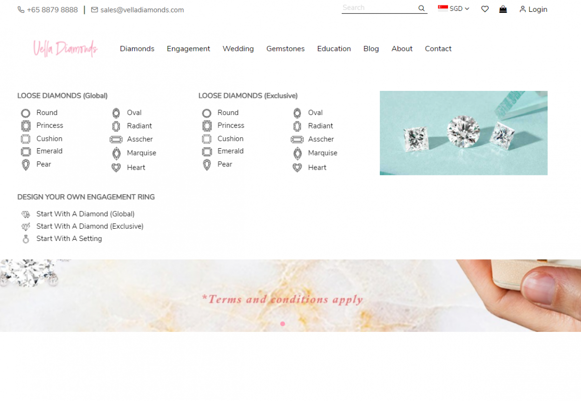 JewelStream_EmpireTreasures_Navigation menu